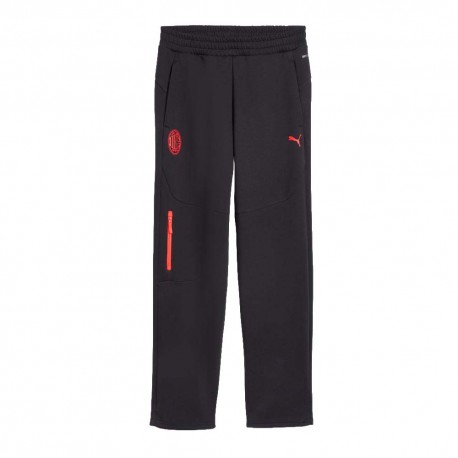 Puma Pantaloni Allenamento Calcio Ac Milan Pumatech Antracite Rosso Uomo