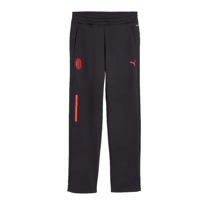 Puma Pantaloni Allenamento Calcio Ac Milan Pumatech Antracite Rosso Uomo