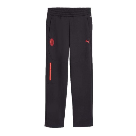 Puma Pantaloni Allenamento Calcio Ac Milan Pumatech Antracite Rosso Uomo