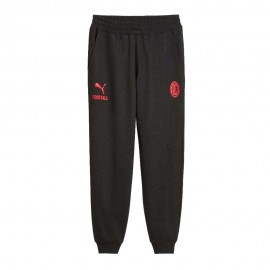 Puma Pantaloni Allenamento Calcio Ac Milan Antracite Rosso Uomo