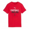 Puma Maglia Maniche Corte Ac Milan Rosso Bianco Bambino