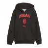 Puma Felpa Calcio Ac Milan Antracite Rosso Bambino