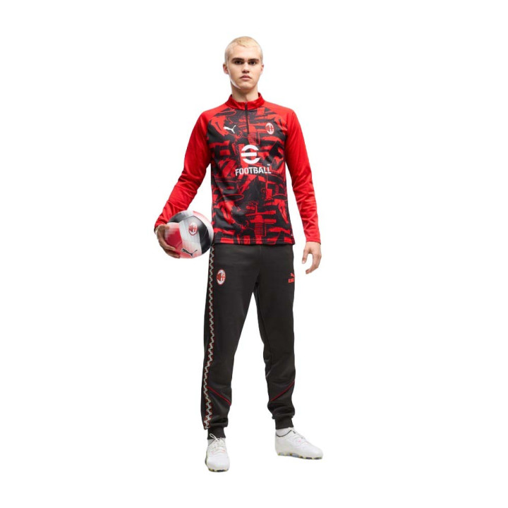Puma Pantaloni Allenamento Calcio Ac Milan King Anthem Antracite Rosso Uomo
