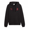 Puma Felpa Calcio Ac Milan Ess Nero Rosso Uomo