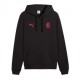 Puma Felpa Calcio Ac Milan Ess Nero Rosso Uomo