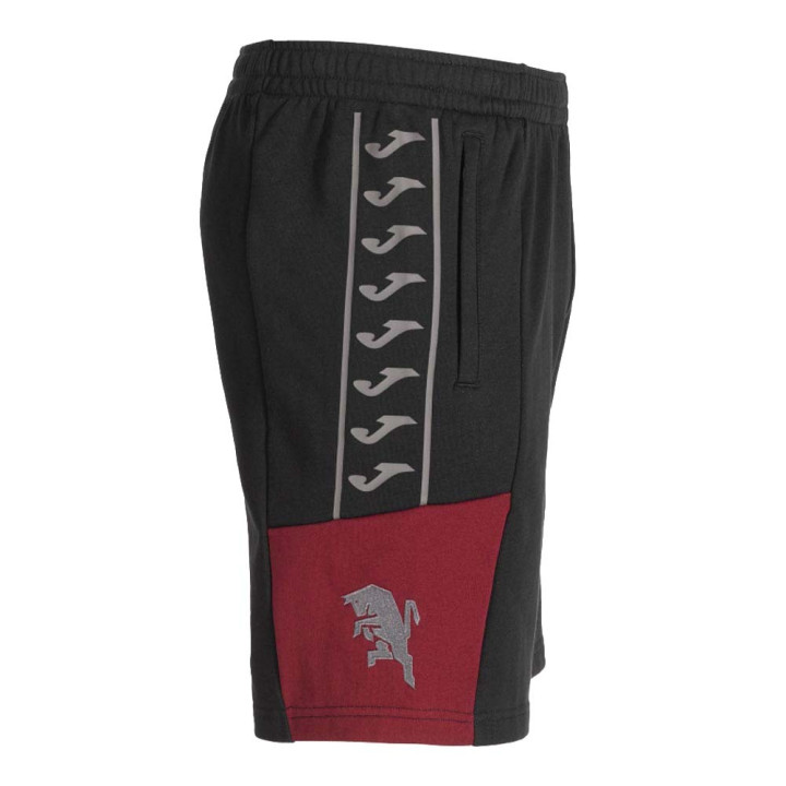 Joma Sport Pantaloncini Calcio Torino 1C1C Nero Granata Uomo