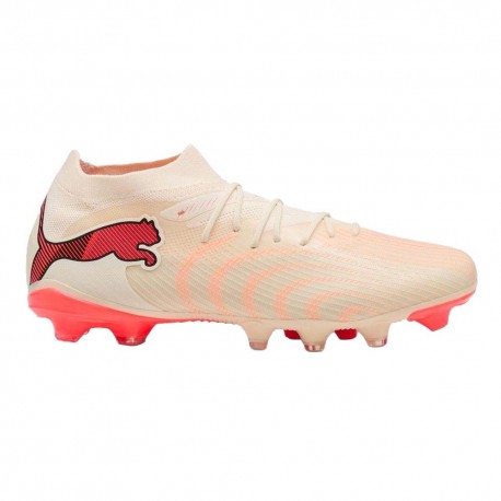 Puma Future 9 Match Fg Ag Bianco Rosso - Scarpe Da Calcio Uomo