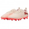 Puma Future 9 Play Fg Ag Bianco Rosso - Scarpe Da Calcio Bambino