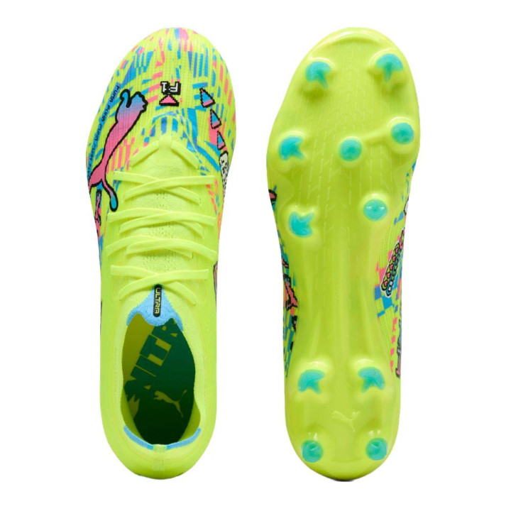 Puma Ultra Nitro 7 Match Adv Level Fg Ag Lime Multicolor - Scarpe Da Calcio Uomo