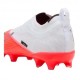 Puma Ultra Nitro 7 Ultimate Ll Fg Ag Bianco Rosso - Scarpe Da Calcio Bambino
