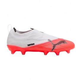 Puma Ultra Nitro 7 Ultimate Ll Fg Ag Bianco Rosso - Scarpe Da Calcio Bambino