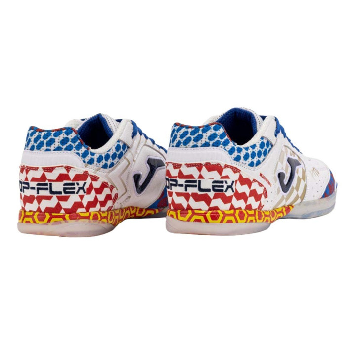 Joma Sport Top Flex 2652 Indoor Pito Bianco Blu - Scarpe Da Calcio Uomo