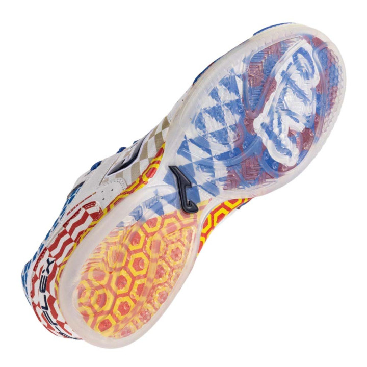 Joma Sport Top Flex 2652 Indoor Pito Bianco Blu - Scarpe Da Calcio Uomo