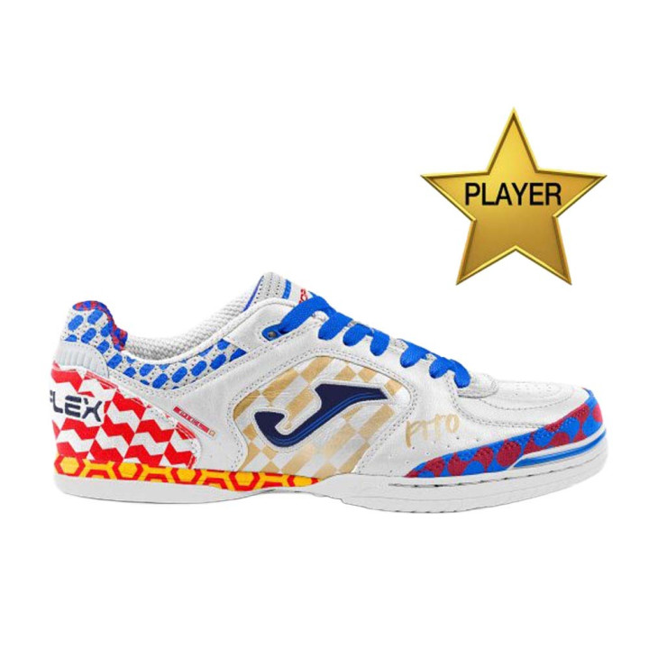 Joma Sport Top Flex 2652 Indoor Pito Bianco Blu - Scarpe Da Calcio Uomo
