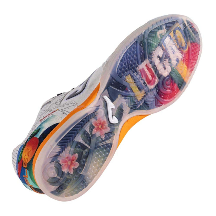 Joma Sport Top Flex 2682 Indoor Lucao Bianco Blu - Scarpe Da Calcio Uomo