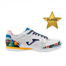 Joma Sport Top Flex 2682 Indoor Lucao Bianco Blu - Scarpe Da Calcio Uomo