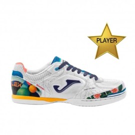 Joma Sport Top Flex 2682 Indoor Lucao Bianco Blu - Scarpe Da Calcio Uomo