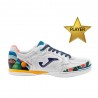 Joma Sport Top Flex 2682 Indoor Lucao Bianco Blu - Scarpe Da Calcio Uomo