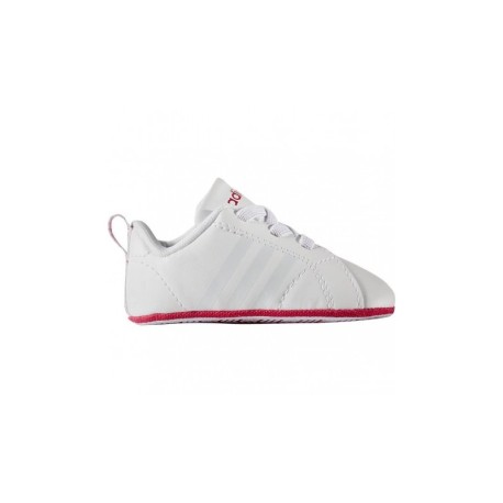 Adidas Scarpa Bambino Advantage Crib Bianco/Rosa