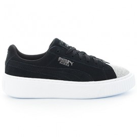 Puma Scarpa Bambino Platform Glam Gs Nero/Silver