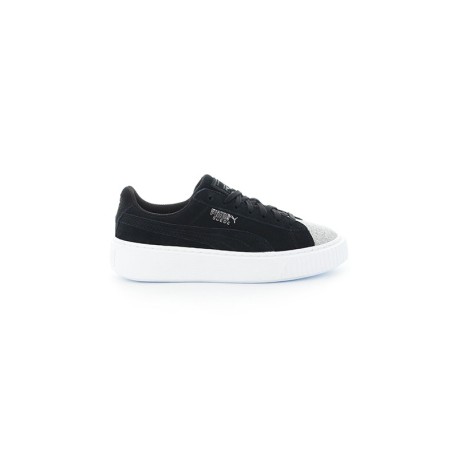 Puma Scarpa Bambino Platform Glam Gs Nero/Silver