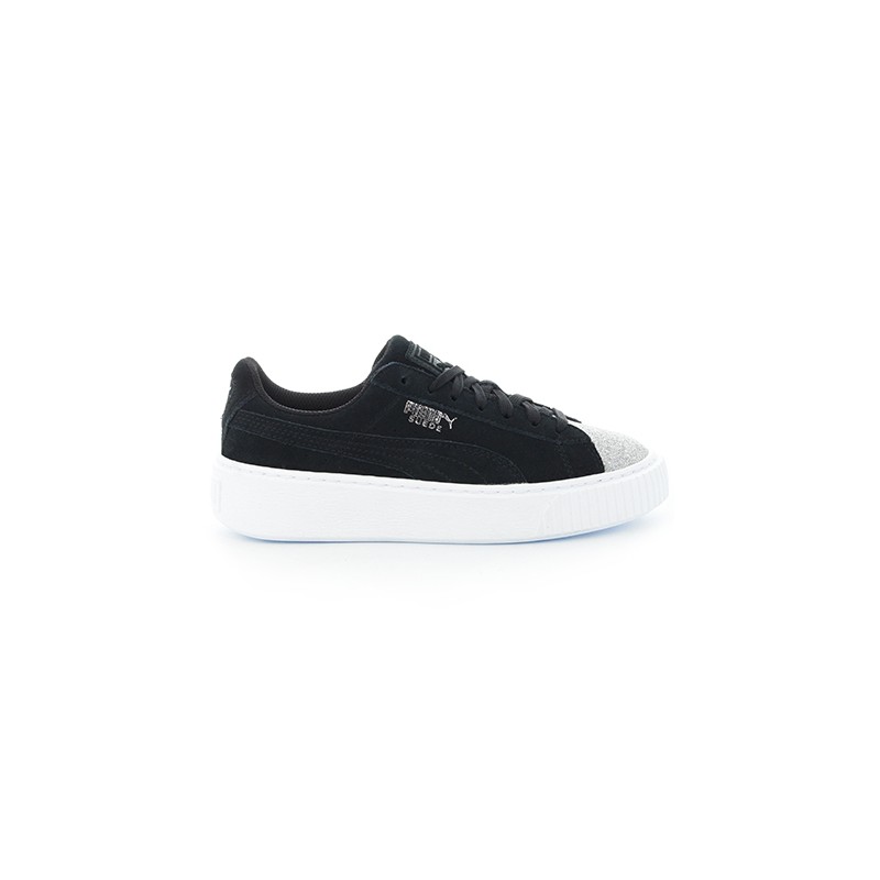 puma platform bambino nero