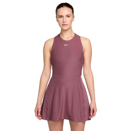 Nike Vestito Tennis Victory Rosa Smoke Bianco Donna