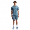 Nike Polo Tennis Advantage Smokeyblu Bianco Uomo