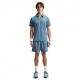 Nike Polo Tennis Advantage Smokeyblu Bianco Uomo