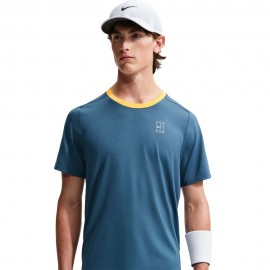 Nike T-Shirt Tennis Advantage New Slate Laser Arancio Uomo