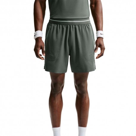 Nike Pantaloncini Tennis Advantage Camo Verde Cucumber Calm Uomo