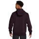 Nike Felpa Tennis Logo Court Burgundi Ash Bright Crimson Uomo