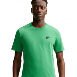 Nike Sportswear Club T-Shirt Logo Piccolo Verde Uomo
