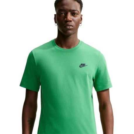 Nike Sportswear Club T-Shirt Logo Piccolo Verde Uomo