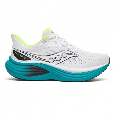Saucony Triumph 24 Bianco Tranquil - Scarpe Running Uomo