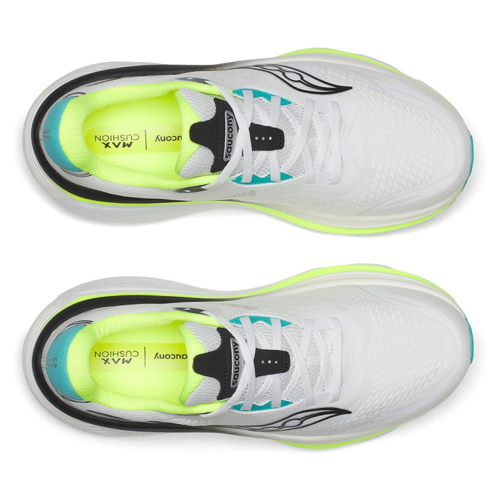 Saucony Hurricane 26 Bianco Citron - Scarpe Running Uomo