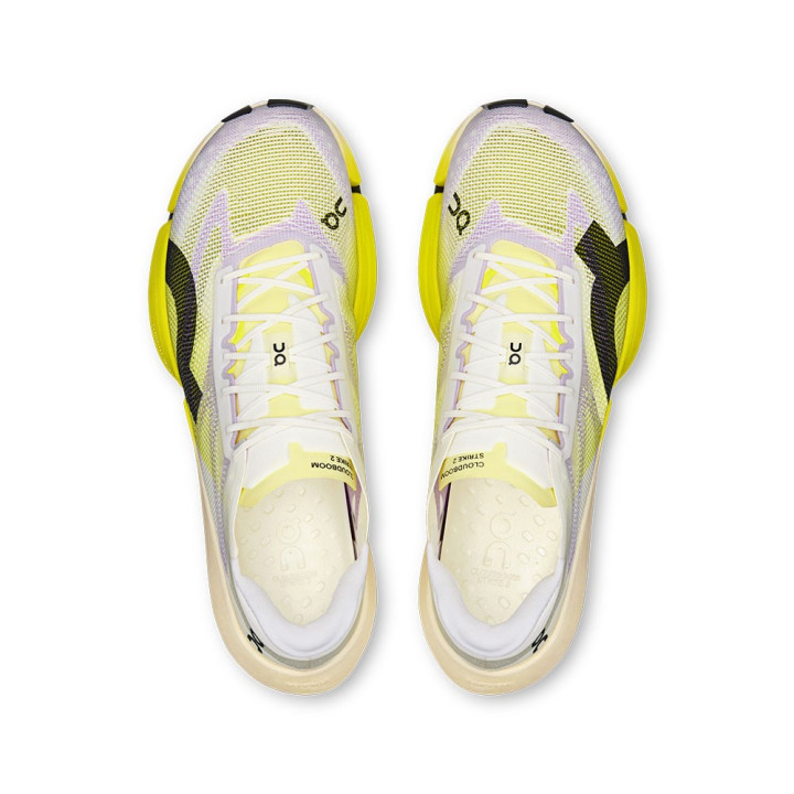 On Cloudboom Strike 2 Bianco Lime - Scarpe Running Uomo