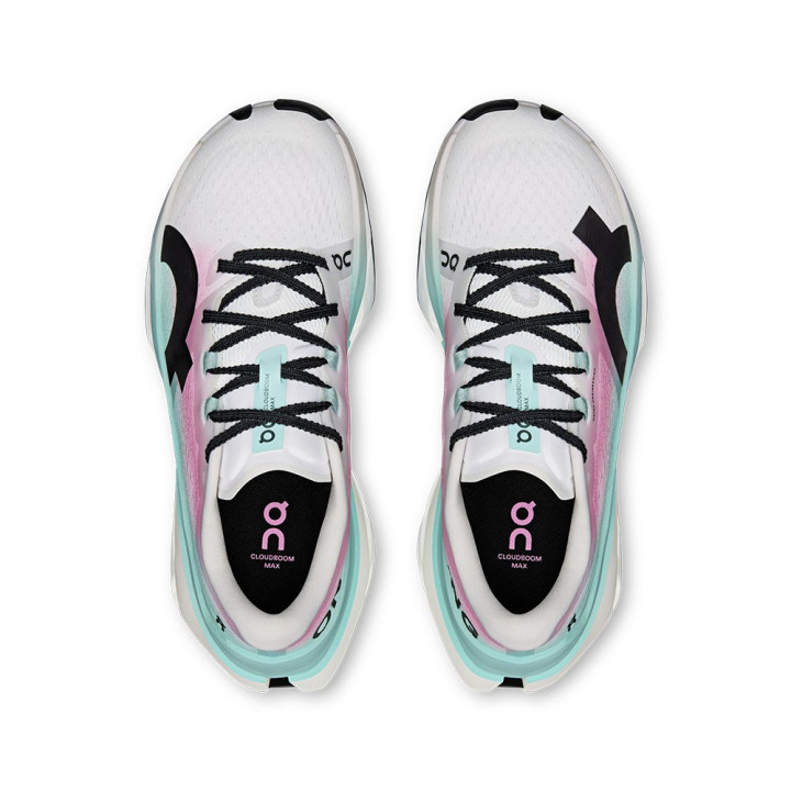 On Cloudboom Max Bianco Celeste - Scarpe Running Donna