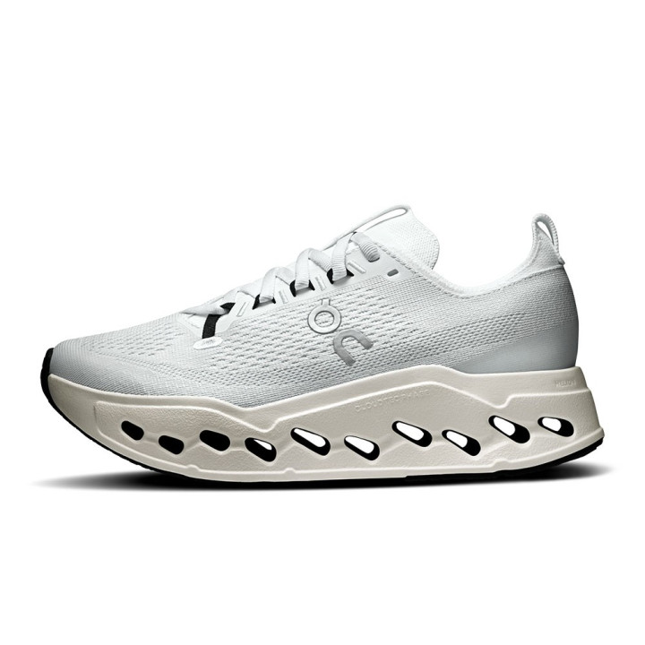 On Cloudsurfer Max Bianco Bianco - Scarpe Running Donna