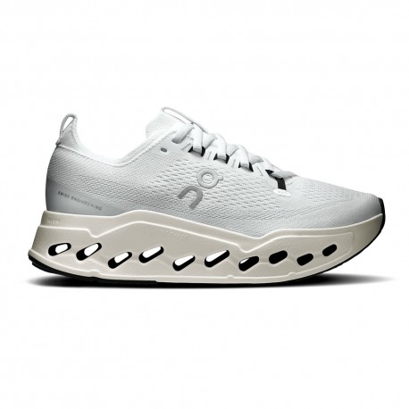On Cloudsurfer Max Bianco Bianco - Scarpe Running Donna