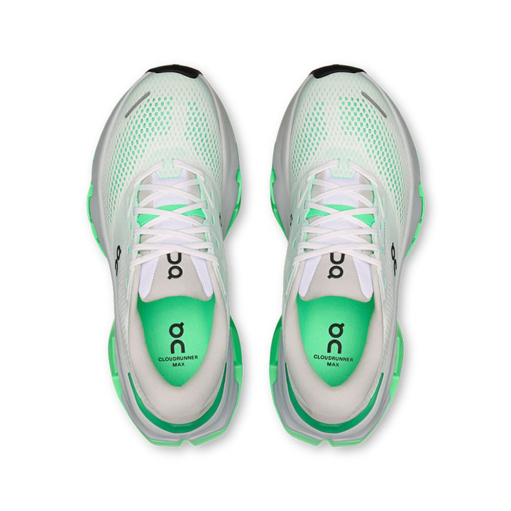 On Cloudrunner 3 Max Bianco Verdite - Scarpe Running Donna