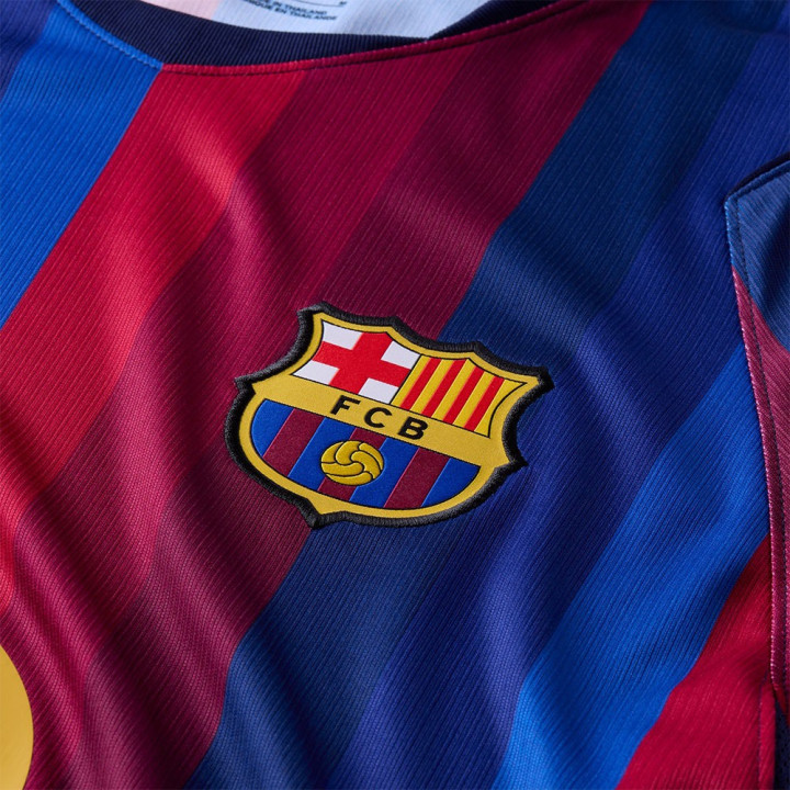 Nike Fc Barcelona Maglia Maniche Corte Home 26 27 Garnet Blu Giallo Uomo