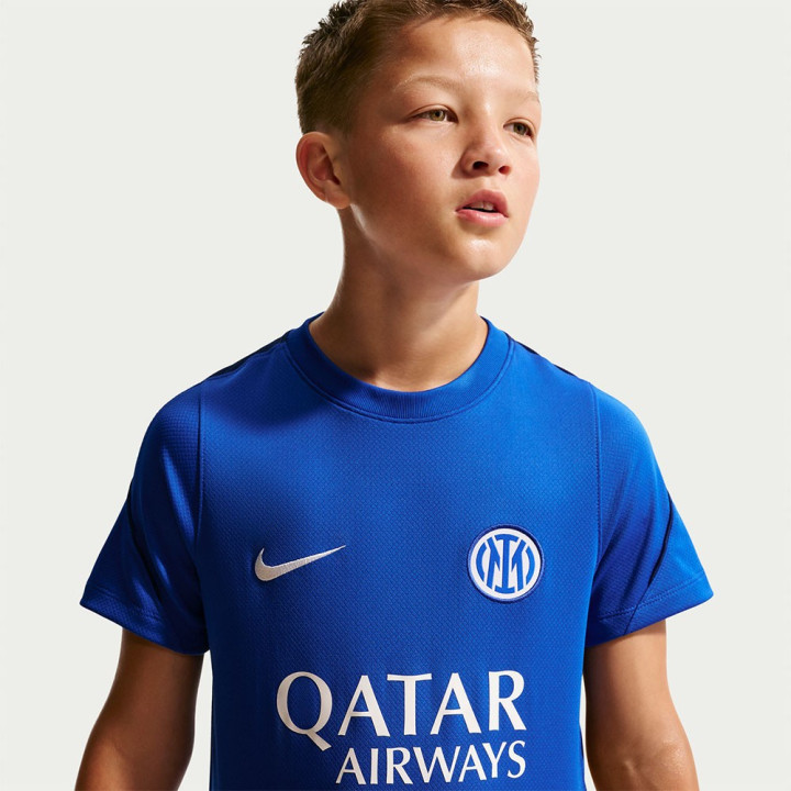Nike Inter Milan Strike Maglia Maniche Corte Blu Verde Bianco Bambino