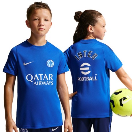 Nike Inter Milan Strike Maglia Maniche Corte Blu Verde Bianco Bambino
