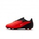 Nike Phantom 6 Low Club Fg Mg Rosso Nero - Scarpe Da Calcio Bambino