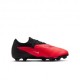 Nike Phantom 6 Low Pro Fg Mg Rosso Nero - Scarpe Da Calcio Bambino