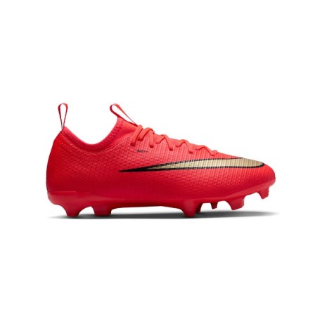 Nike Mercurial Vapor 17 Acad Fg Mg Rosso Oro - Scarpe Da Calcio Bambino