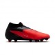 Nike Phantom 6 High Acad Fg Mg Rosso Nero - Scarpe Da Calcio Uomo