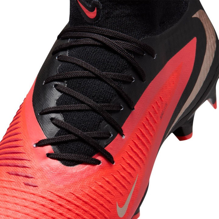 Nike Phantom 6 High Acad Fg Mg Rosso Nero - Scarpe Da Calcio Uomo