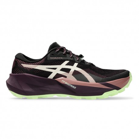 Asics Trabuco 14 Nero Dark Aubergine - Scarpe Trail Running Donna